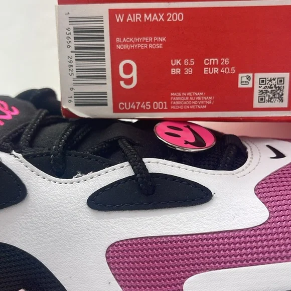 Nike WMNS AIR MAX 200 Sneakers 
BLACK/HYPER PINK CU4745 001 - Picture 16 of 16